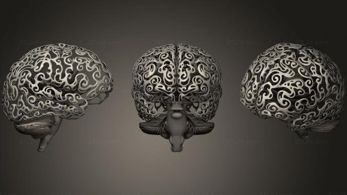 Geometric shapes (Lotus Brain, SHPGM_0637) 3D models for cnc
